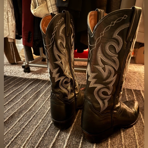 Dan Post Black and Silver Western Boots - Picture 3 of 3
